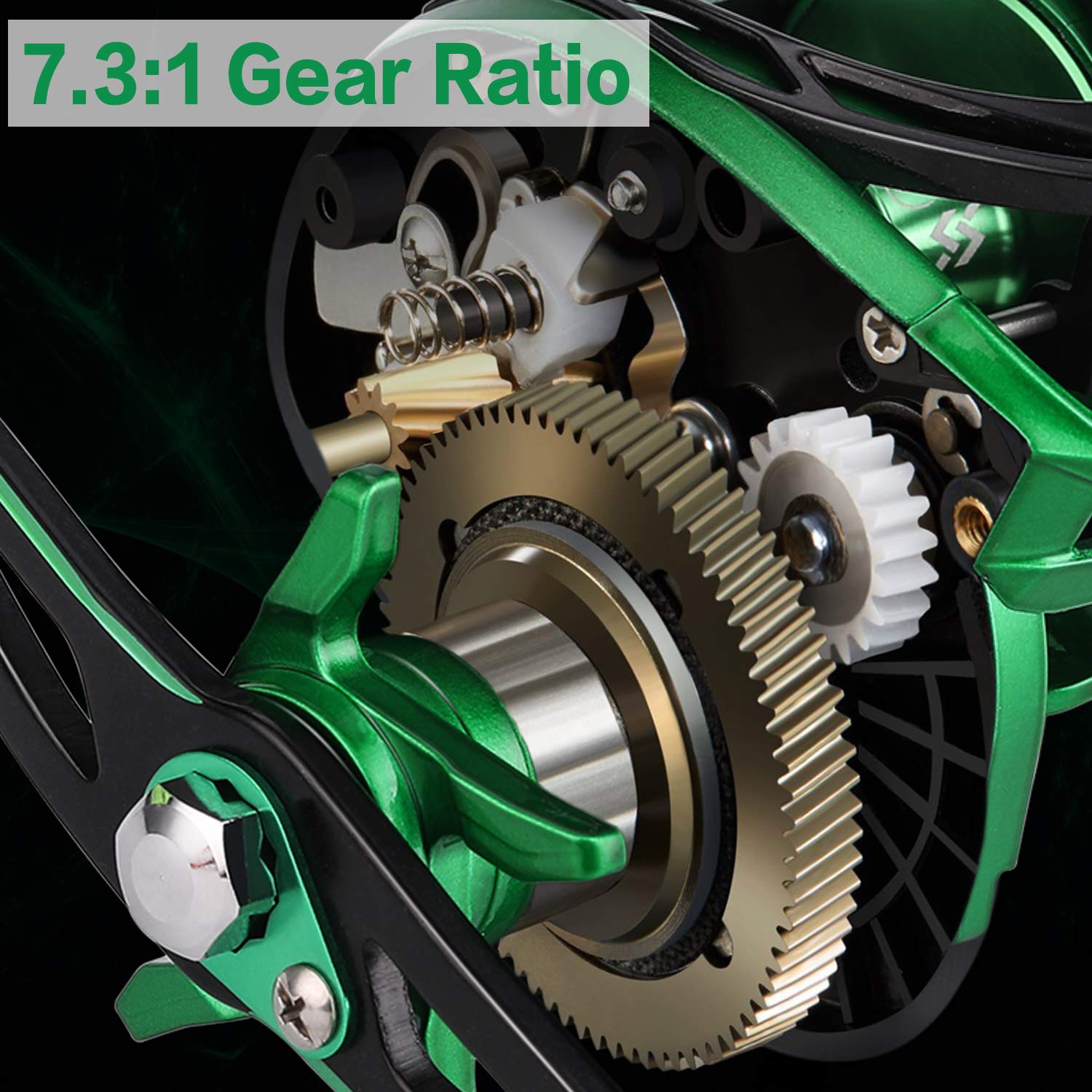 Sougayilang reel uses magnetic braking with multiple magnets for consistent casting.
