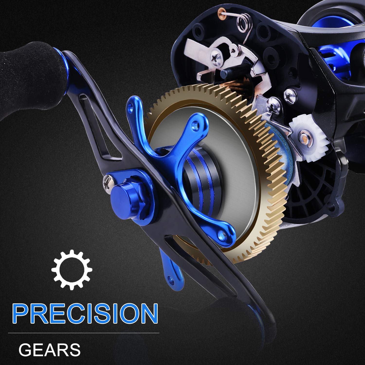 Sougayilang hollow aluminum spool reduces weight for extended casting