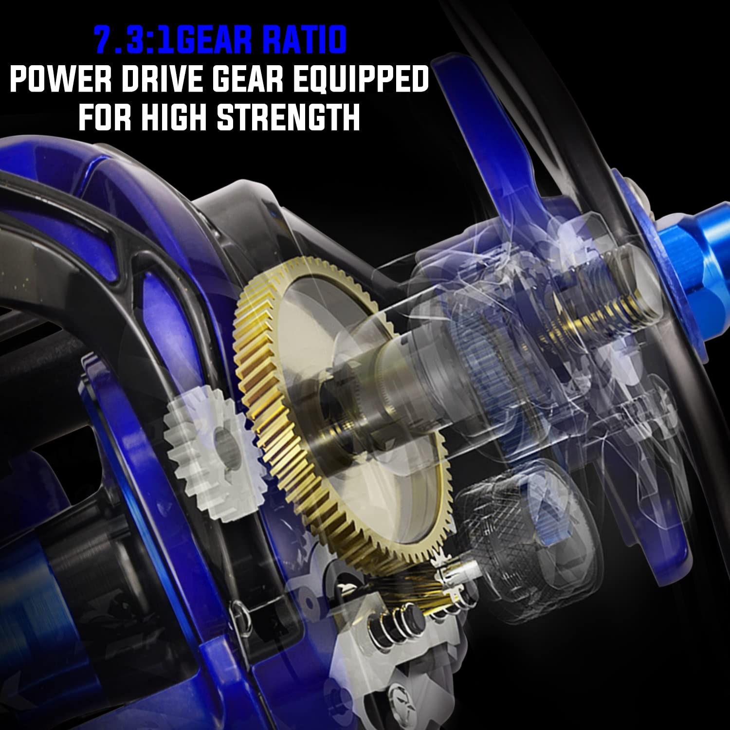 Sougayilang baitcasting reel lightweight spool close-up emphasizes reduced weight for long days