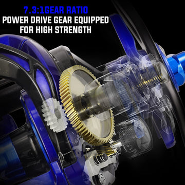Sougayilang baitcasting reel lightweight spool close-up emphasizes reduced weight for long days