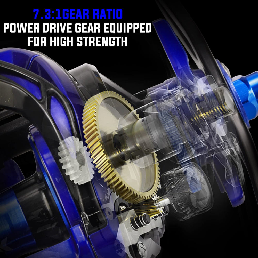 Sougayilang baitcasting reel lightweight spool close-up emphasizes reduced weight for long days