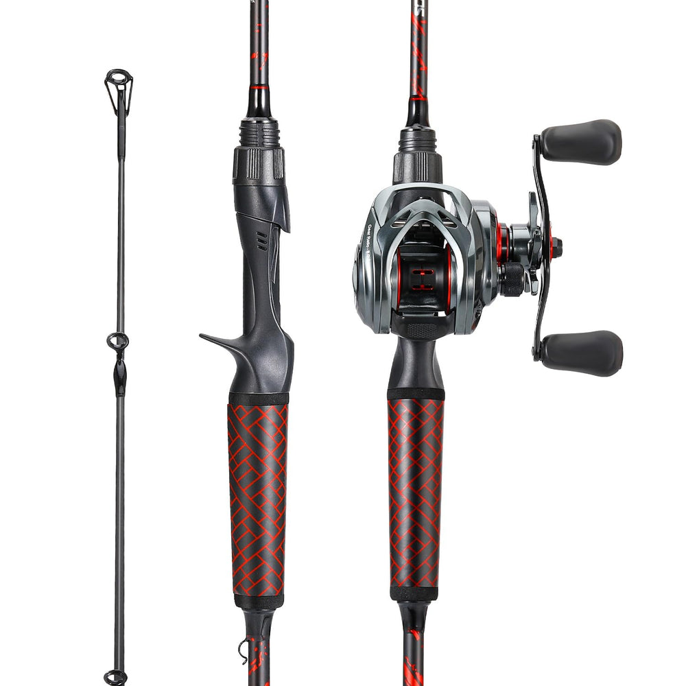 Baitcasting reel with magnetic drag system