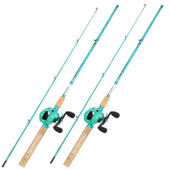 Sougayilang baitcasting rod combo front view showing portable travel-ready design for trips
