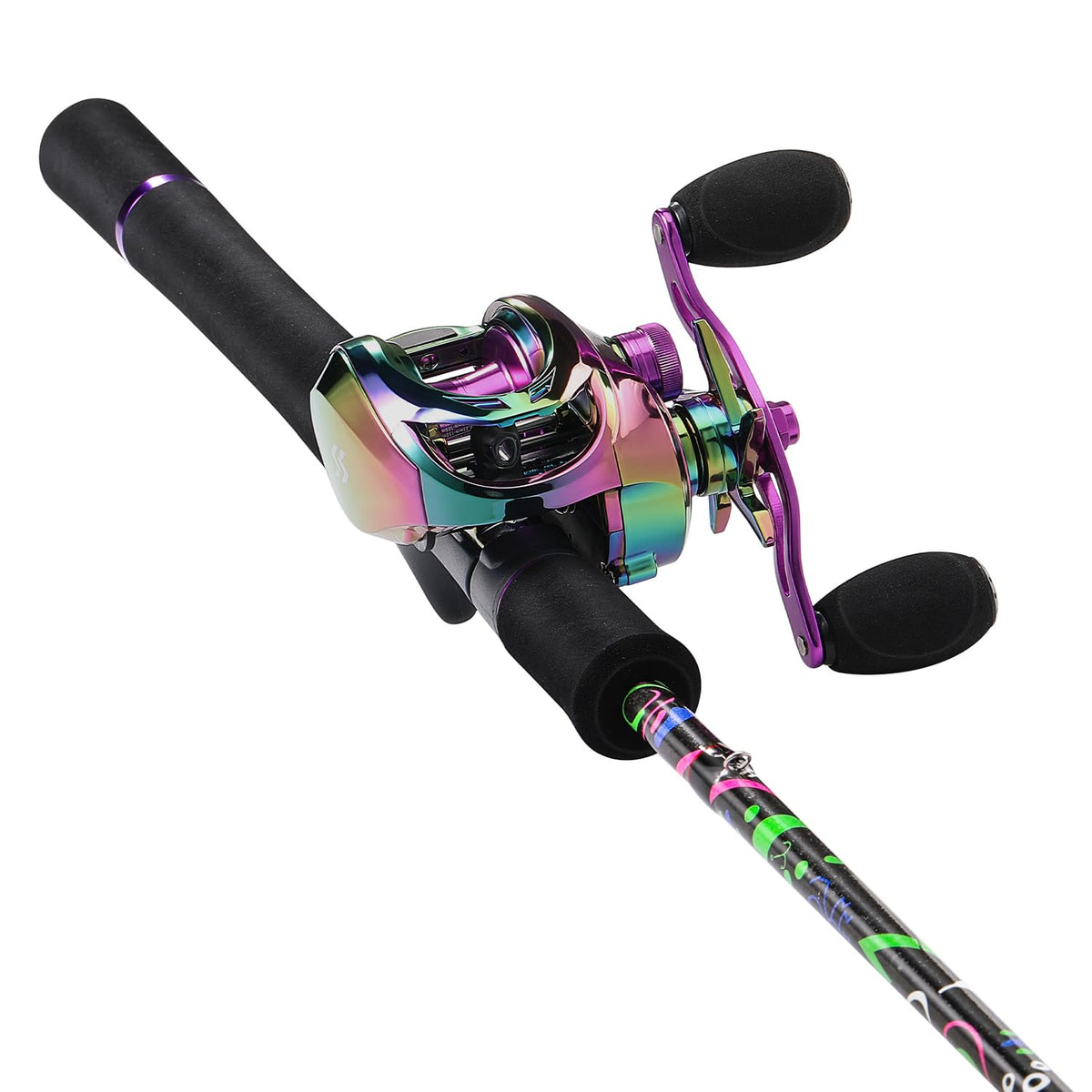 Sougayilang baitcasting rod 7ft IM7 graphite blank delivers lightweight strength for all-day fishing.