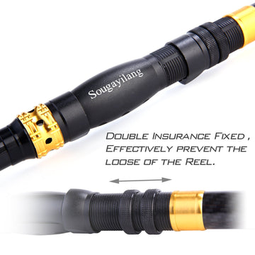 Sougayilang suitable for bass, trout, and salmon fishing across waters.