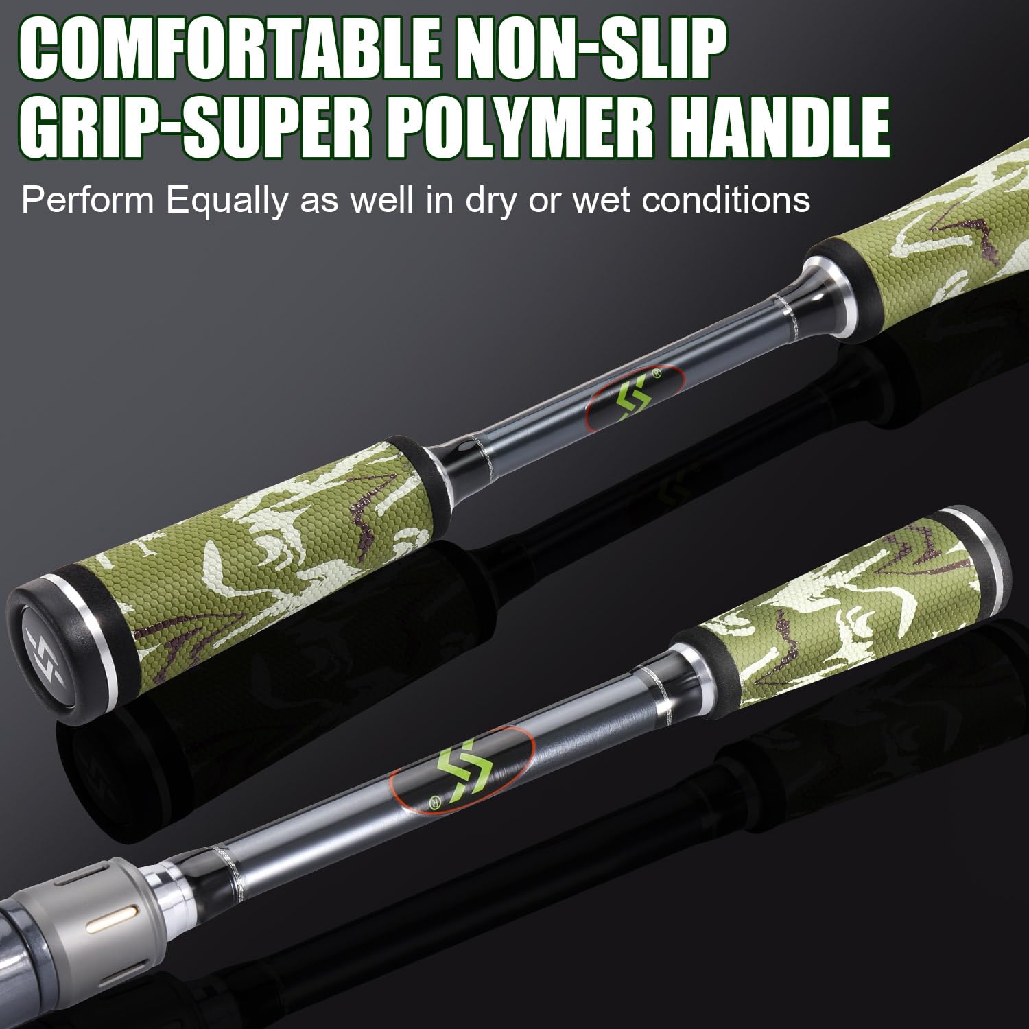 Sougayilang BD rod line guides with heat-dissipation design to reduce friction during retrieve.