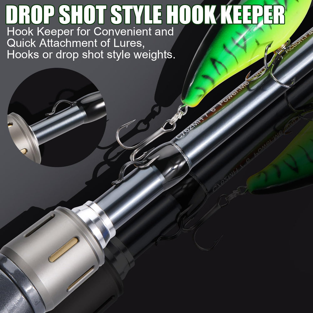 Sougayilang BD rod split rear handle for comfortable grip and reduced fatigue.