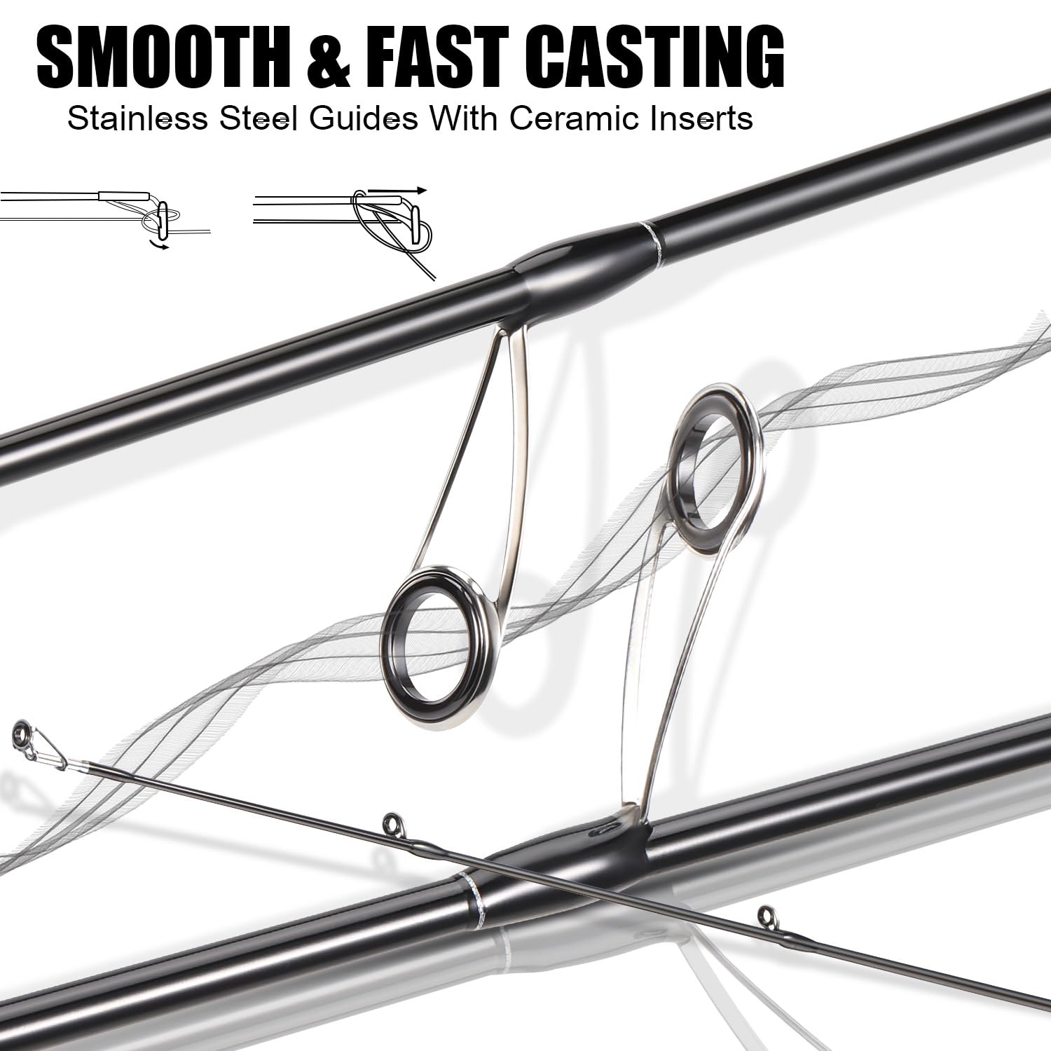 Sougayilang BD rod with golf-style SuperPolymer handle for all-day comfort on the water.