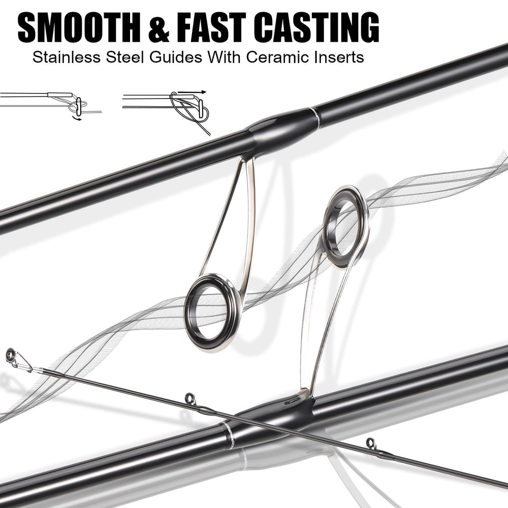 Sougayilang BD rod with golf-style SuperPolymer handle for all-day comfort on the water.