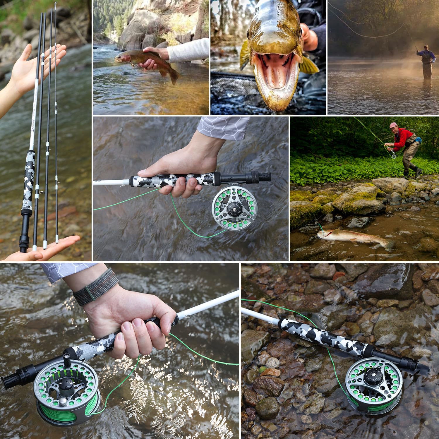 Complete starter rod kit for river and open-water fishing