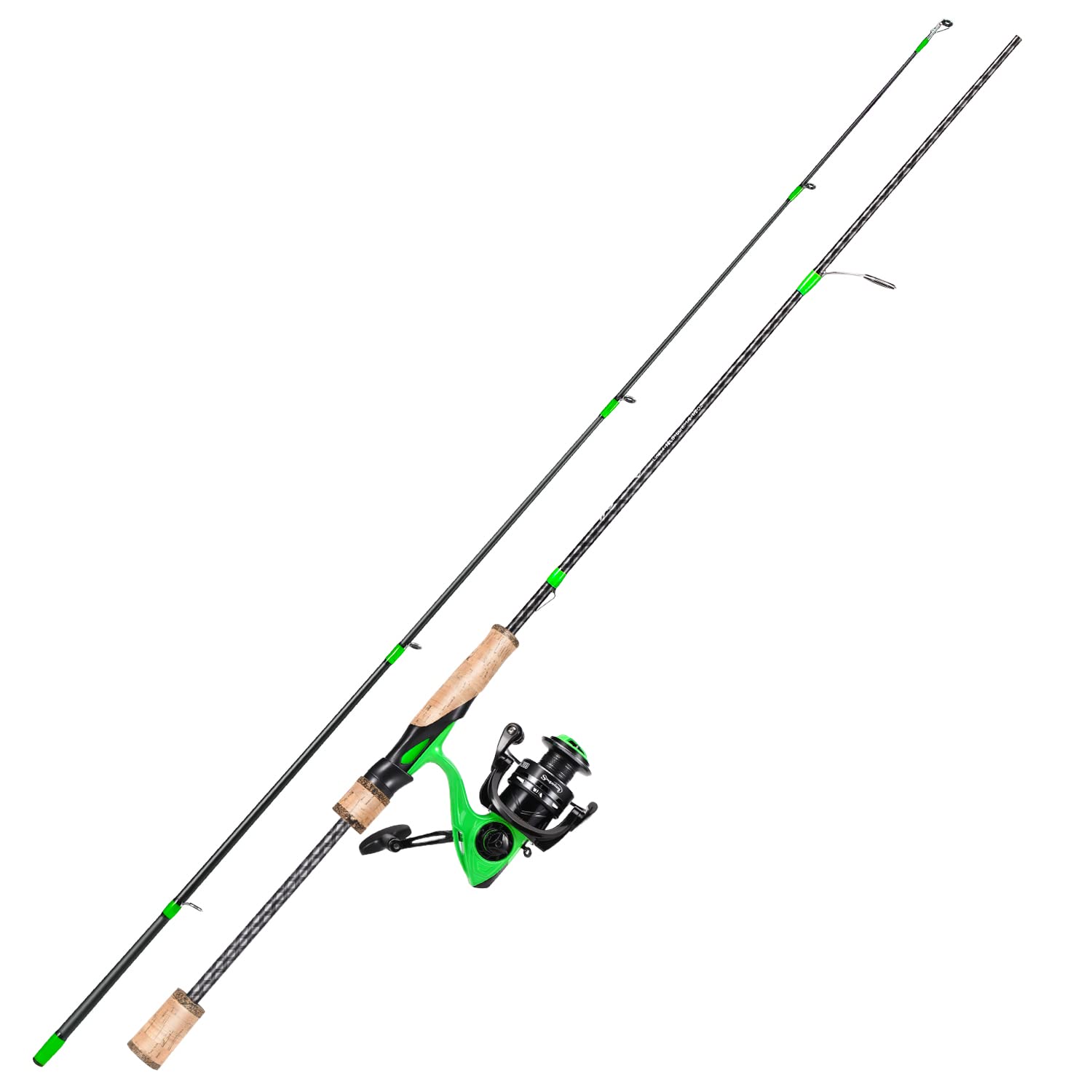 Premium cork handle and Full-Contact reel seat on BRAVO II