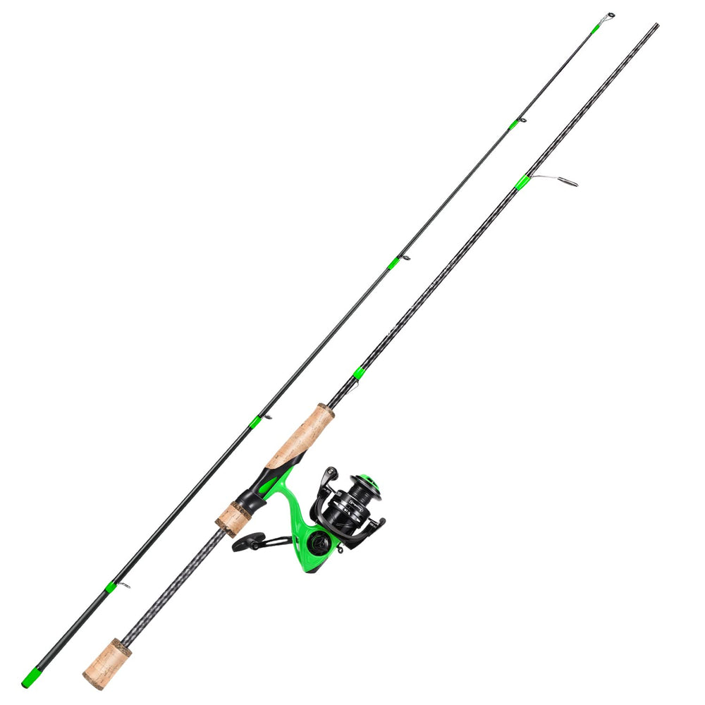 Premium cork handle and Full-Contact reel seat on BRAVO II