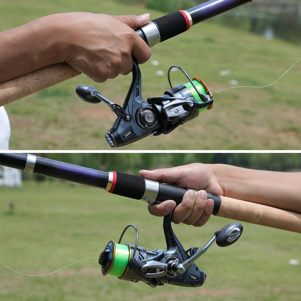 Reel in packaging for freshwater fishing setup