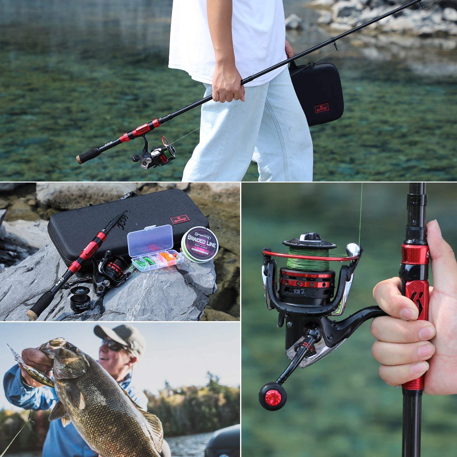 Sougayilang carrier bag keeps gear organized for travel anglers