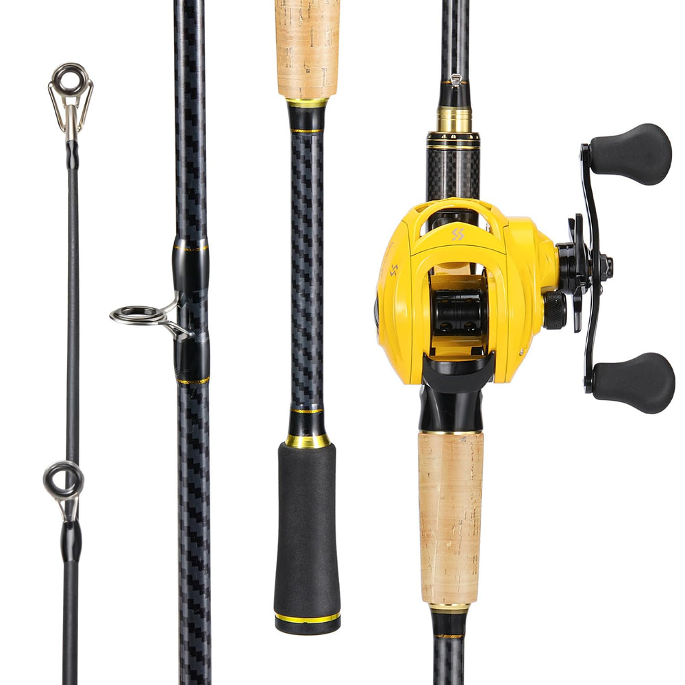 Sougayilang casting reel closeup with 7.1 gear ratio for smooth casting