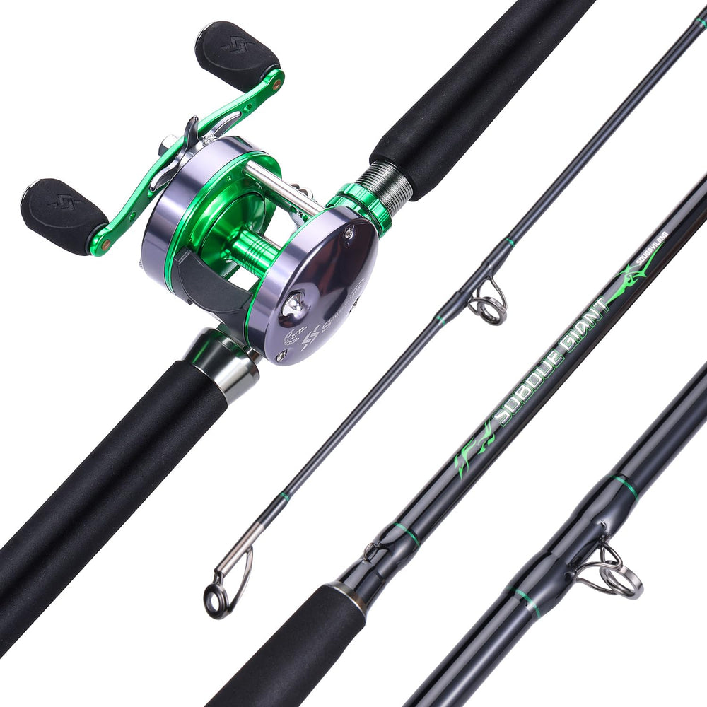 Sougayilang catfish baitcast reel and rod setup for versatile casting