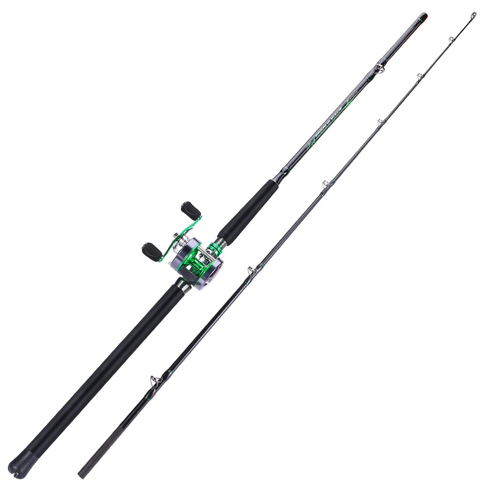 Sougayilang catfish baitcast reel side view showing balance