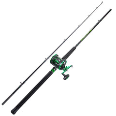 Sougayilang two-piece catfish rod reel combo held for portable big-fish casting