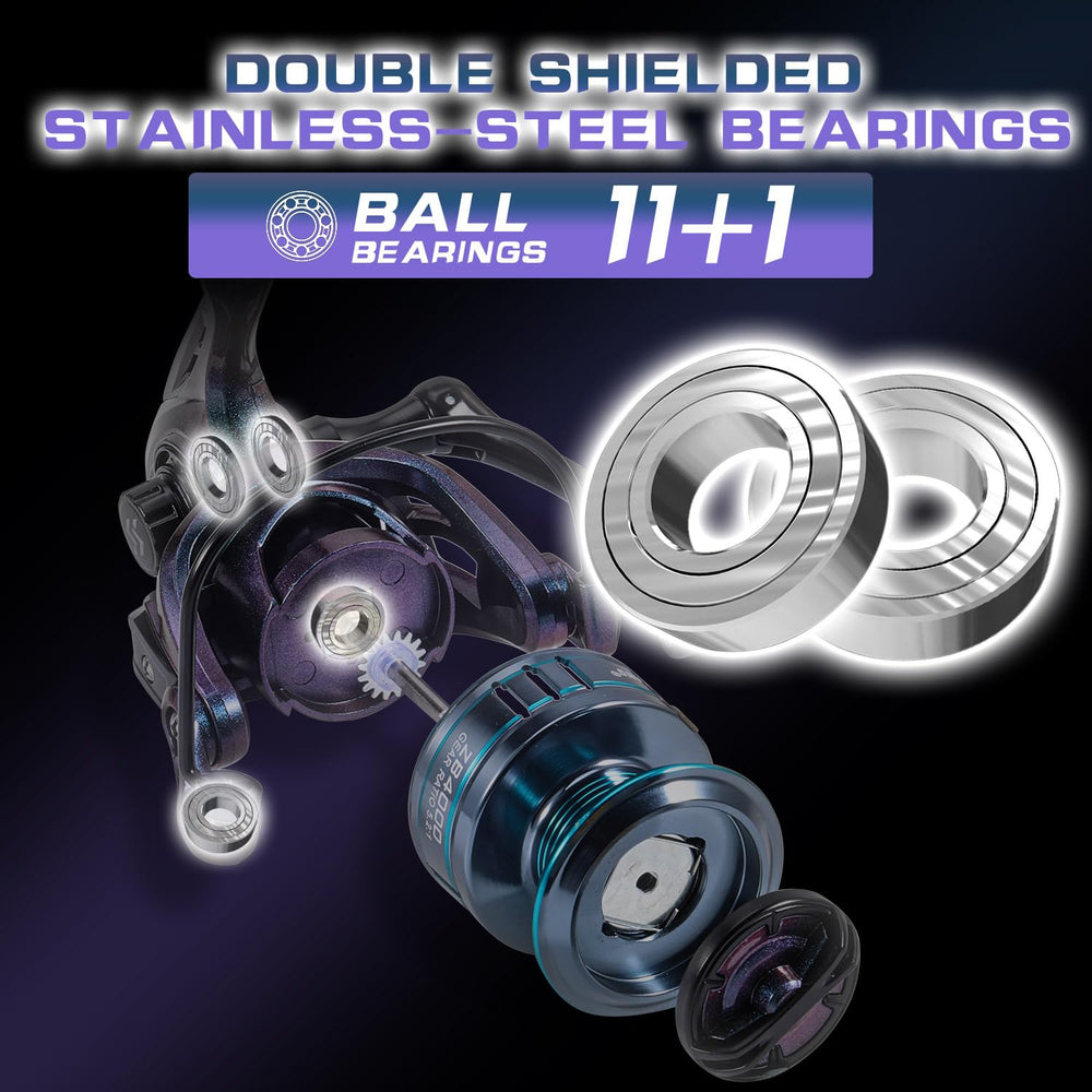 Sougayilang chameleon aluminum spool reel enabling precise, long-distance casts.