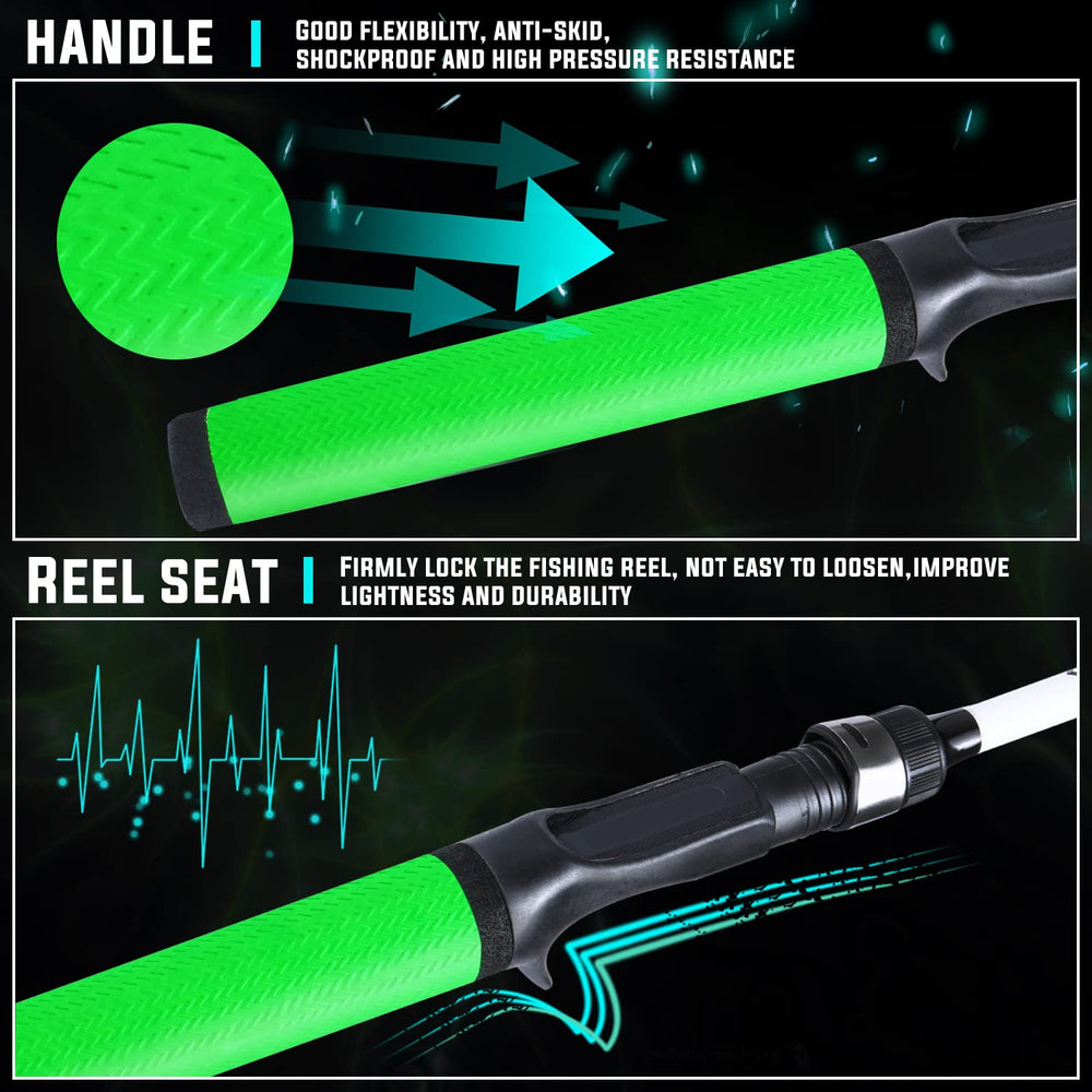 Sougayilang composite glass and carbon rod for heightened sensitivity and power.