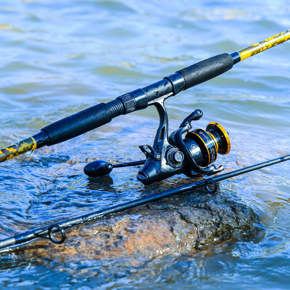Trolling and surf casting rod in yellow by Sougayilang