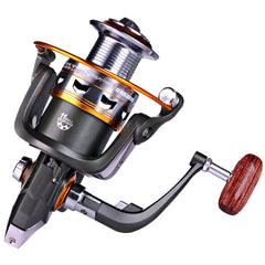 Sougayilang DK5000 reel back view illustrating robust frame and drag