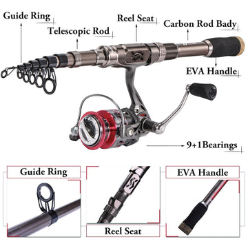 Sougayilang EVA handle with slip-resistant grip for confident casting