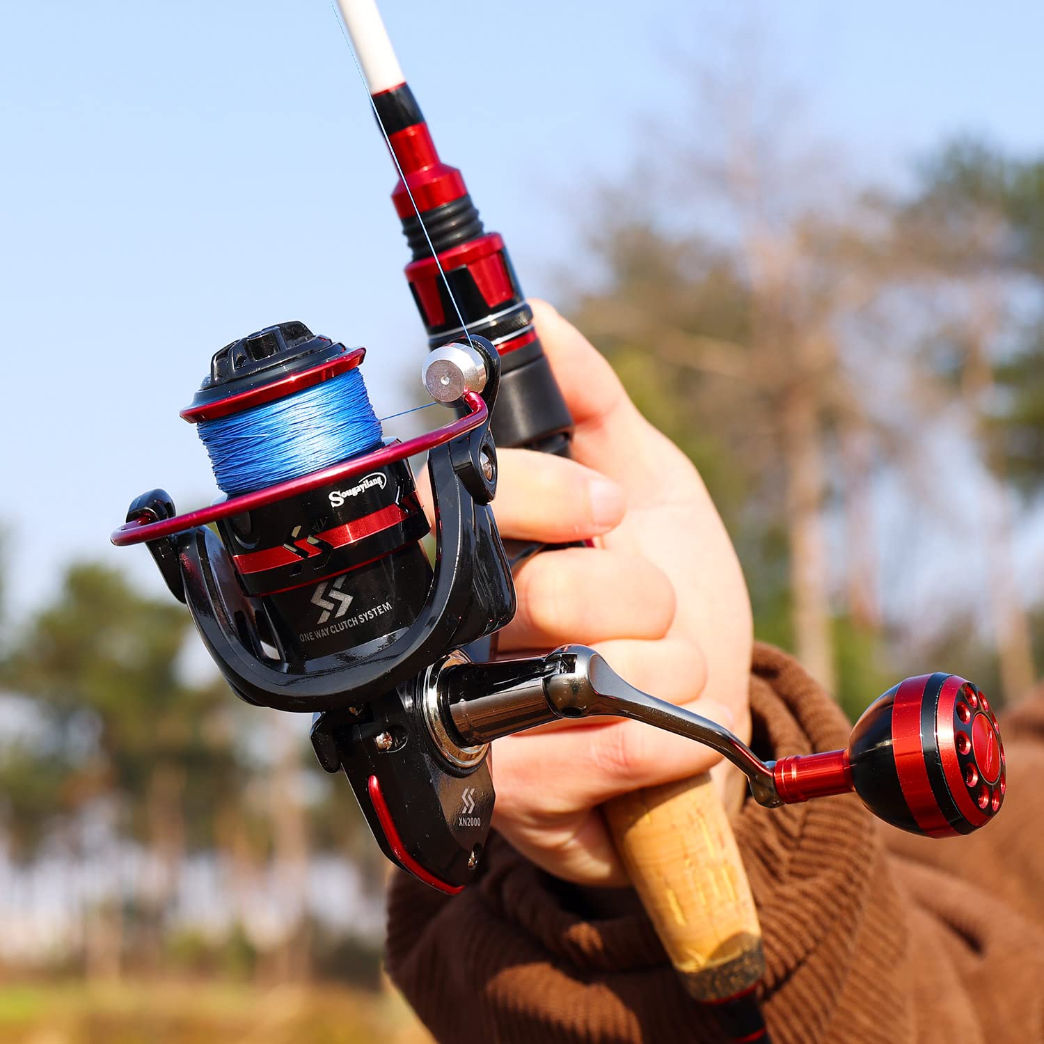 Sougayilang fast-action medium-heavy rod—bass-ready.