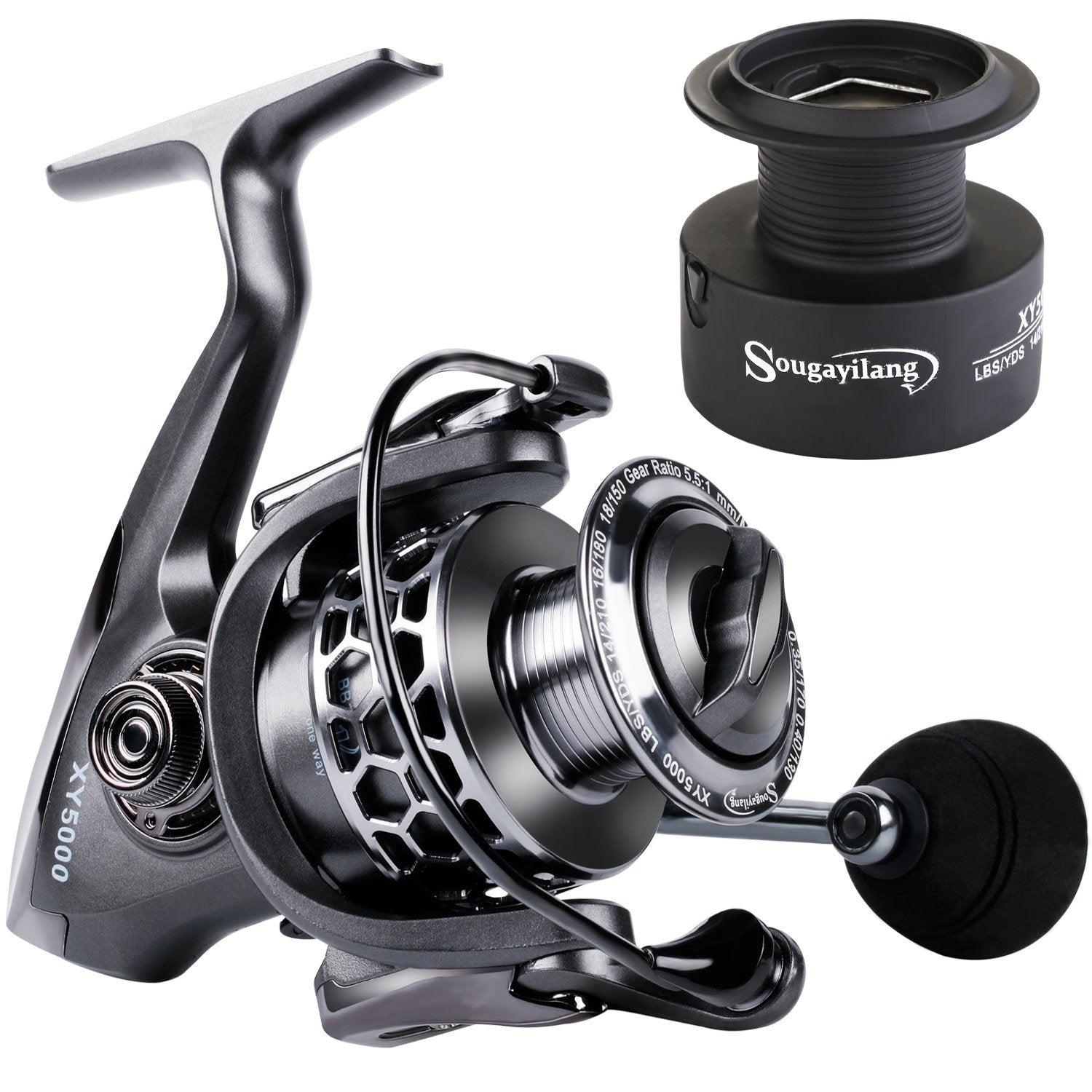 Sougayilang 13+1BB fishing reel front view