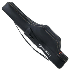 Sougayilang 3-layer fishing rod case in black, front view