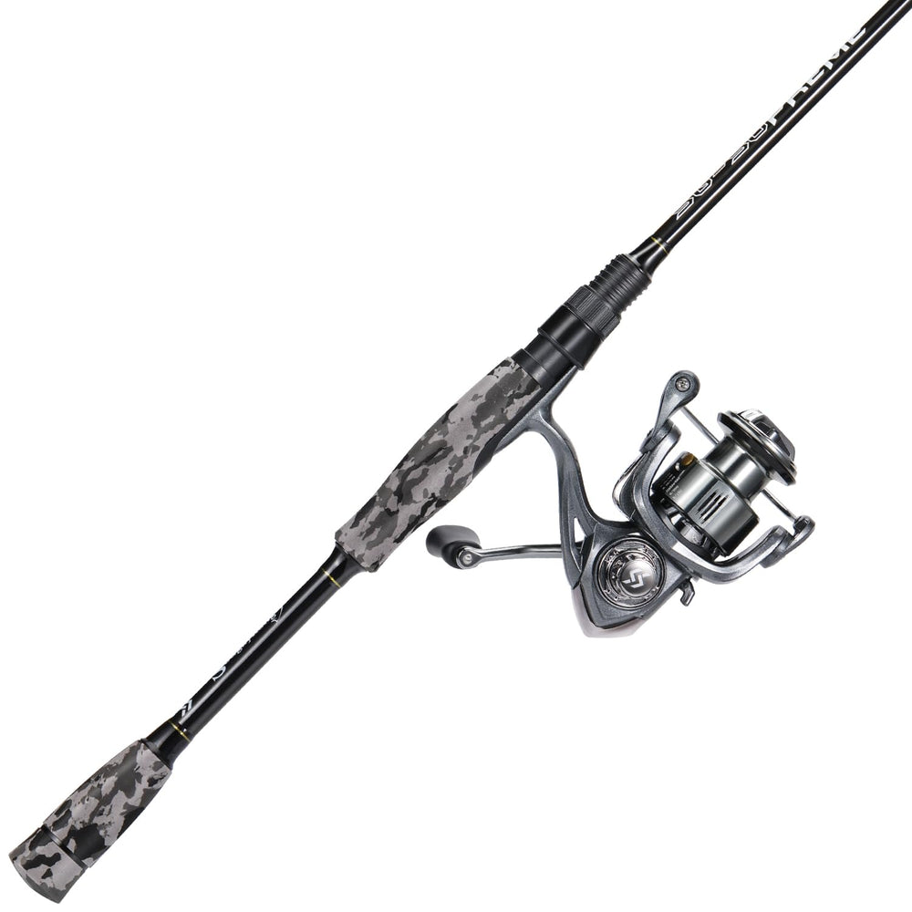 Sougayilang rod-reel combo with stainless guides improves line performance on mono or braided lines.