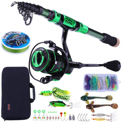 Sougayilang fishing-rod-reel-combo showcased for saltwater and freshwater versatility.
