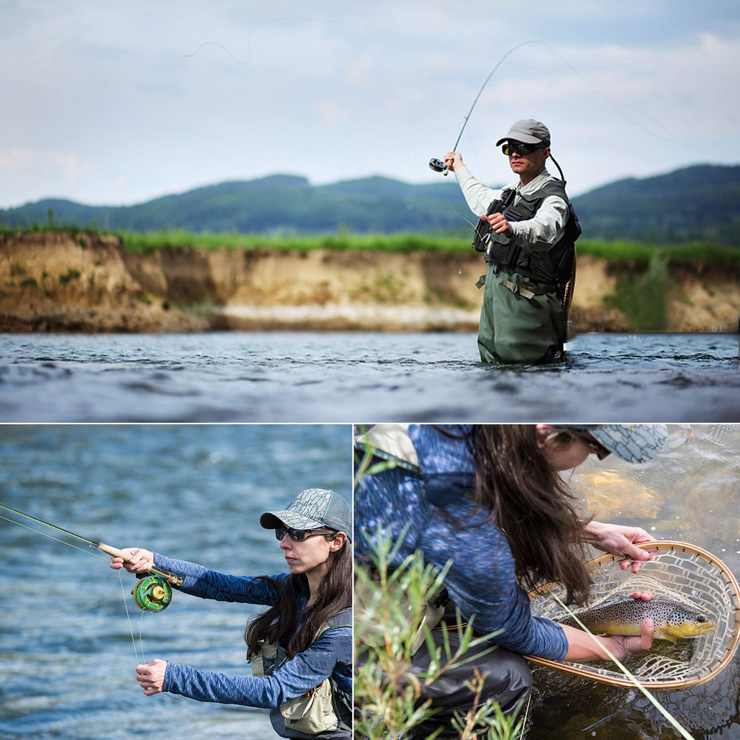 Assorted 12 fly fishing flies included in the starter kit