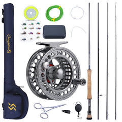 Sougayilang fly rod and reel combo, 9ft, 7-8 weight, 4-piece