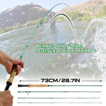 Sougayilang rod supports 5/6wt and 7/8wt through versatile casting.