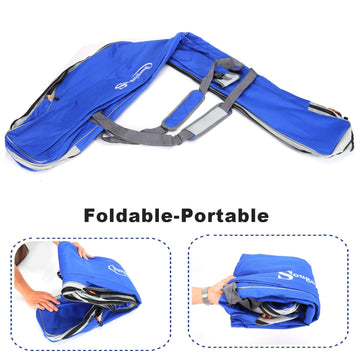 Sougayilang foldable travel bag folds compactly for backpack carry.