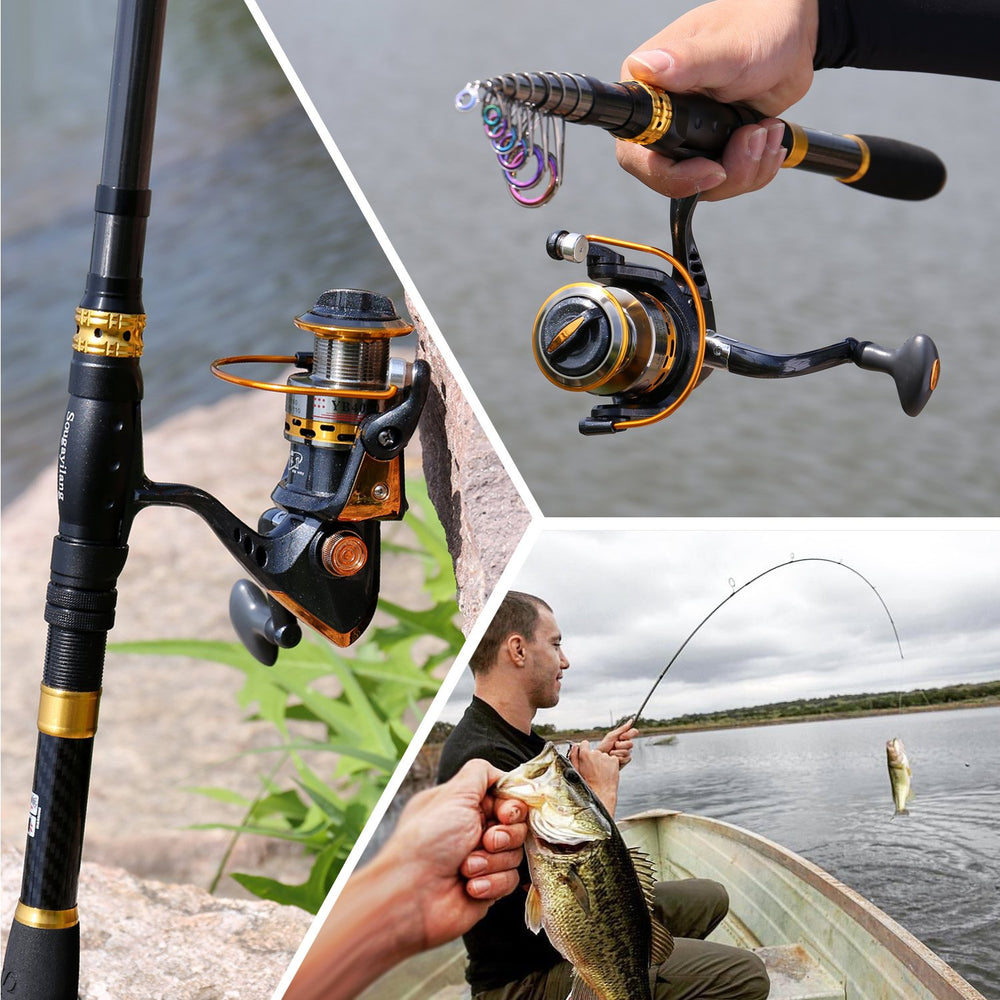 Sougayilang freshwater and saltwater setup for flexible fishing trips.