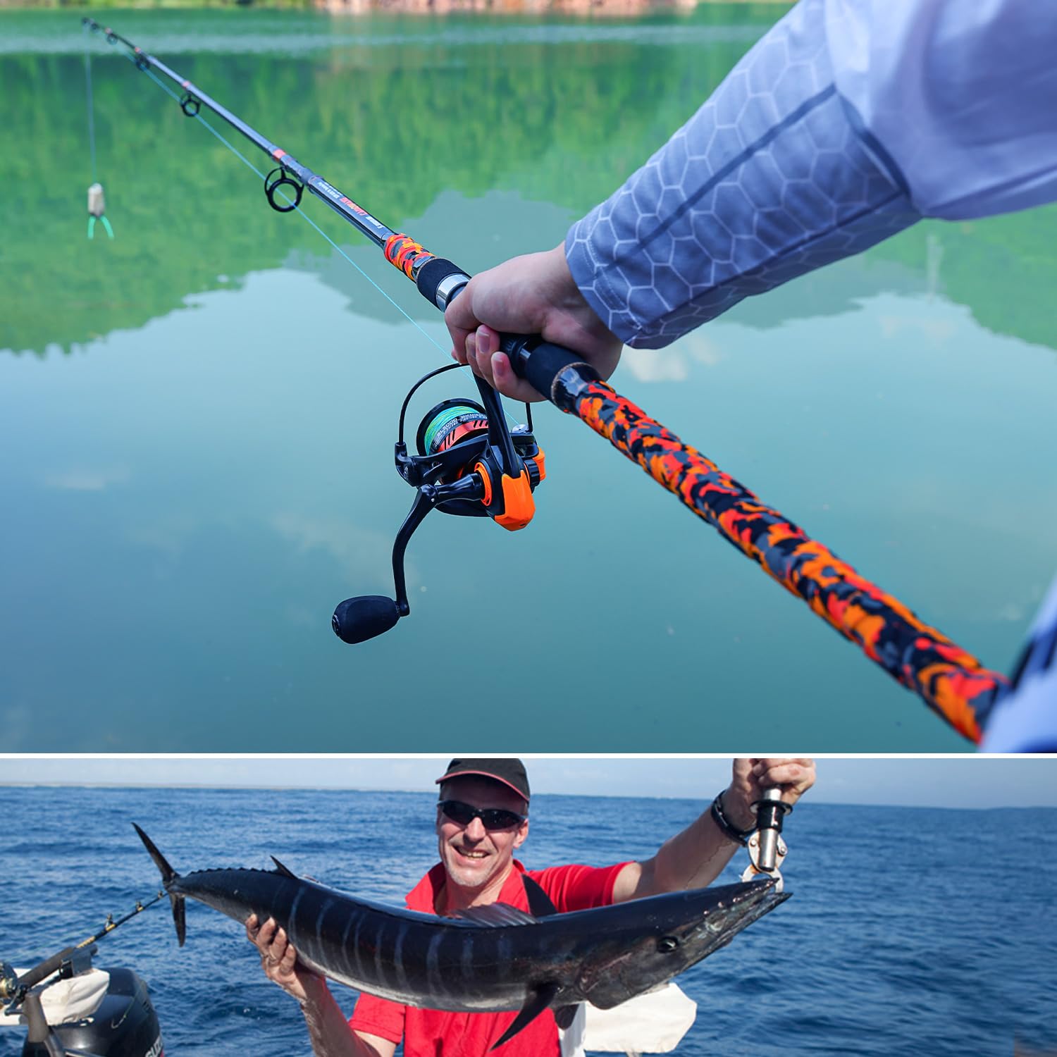 Gift-ready Sougayilang surf fishing rod and reel set