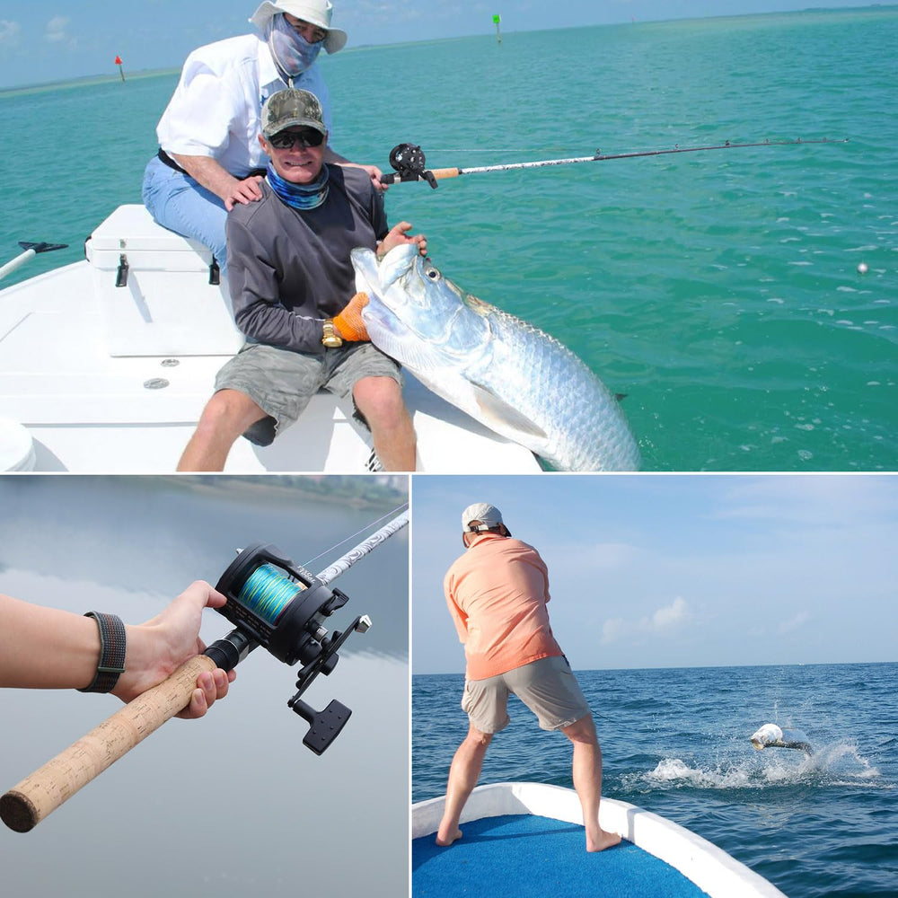 Sougayilang glass rod packaging shows portable setup for on-the-go anglers.