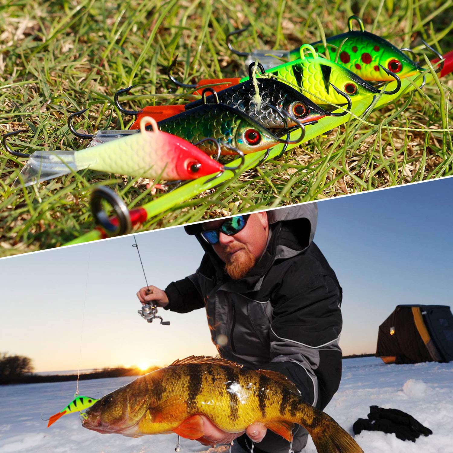 Internal rattle in Sougayilang ice fishing lure