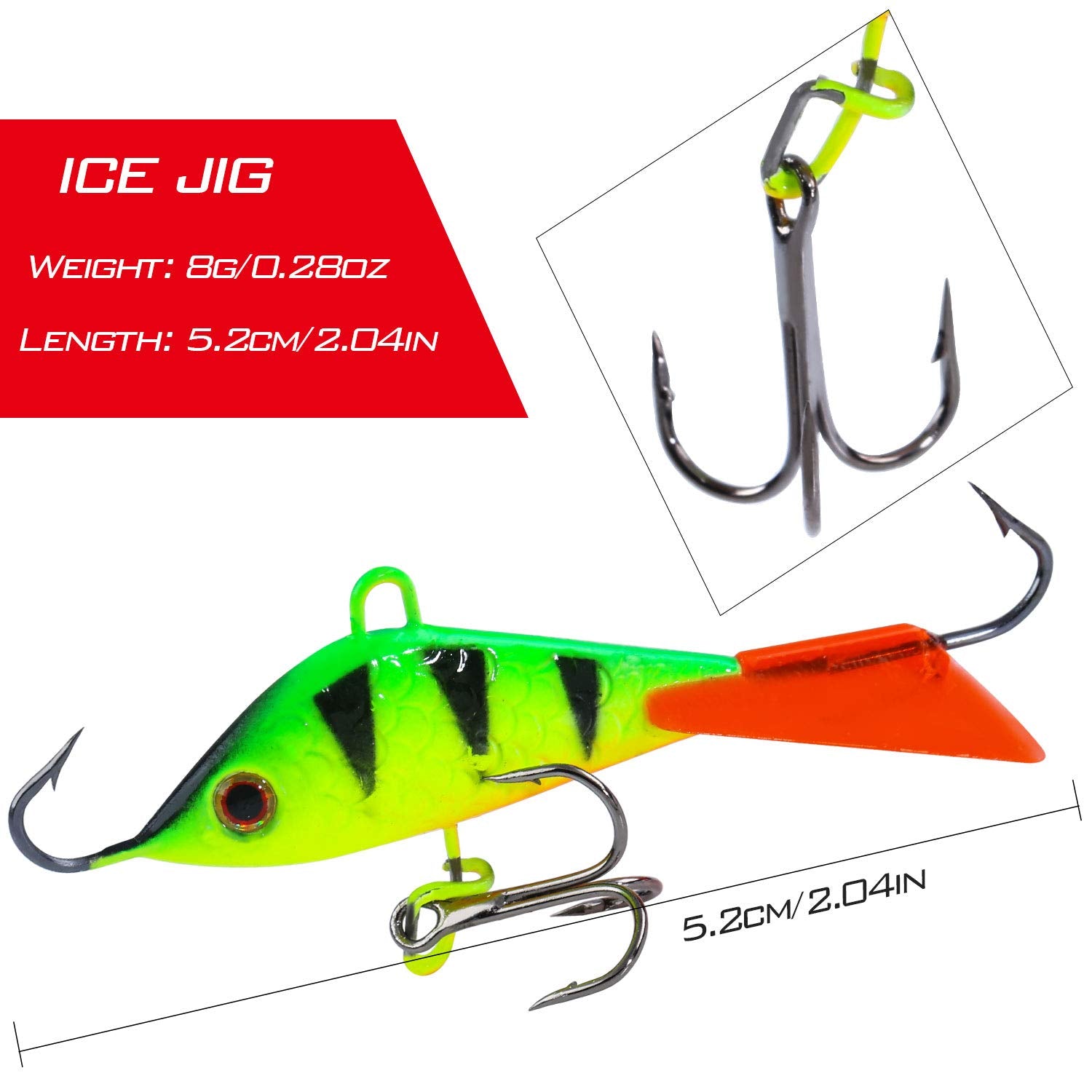 Sougayilang ice fishing lure Type 4 – 2.04in, 0.28oz