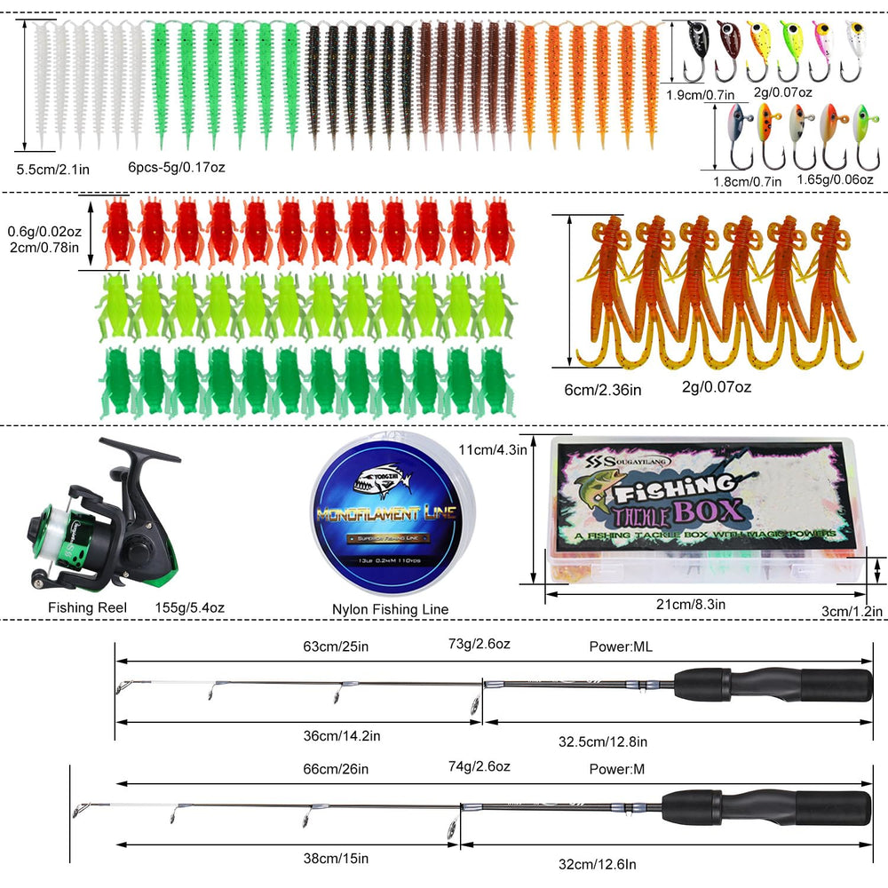 Sougayilang ice jig heads 11-pack for versatile depth control and lure match.