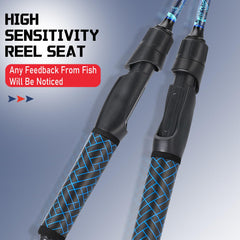 IM7 carbon fiber rod mid-section showing two-piece design
