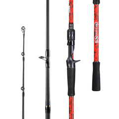 Sougayilang 7ft red casting-rod highlights IM7 Toray carbon for sensitivity and smooth casting