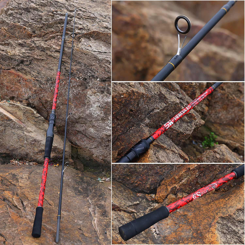 Sougayilang warranty and two-piece design support portable casting-rod performance