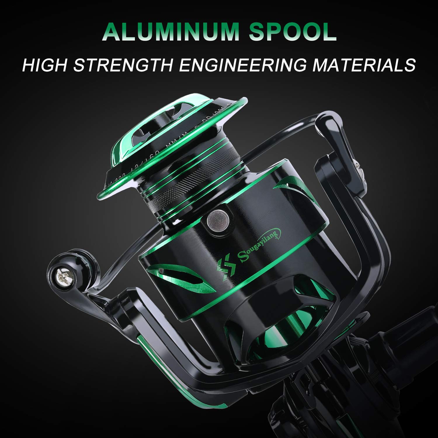 Hollow frame design and balanced rotor of Sougayilang inshore reel