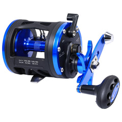 Sougayilang LDT40 reel front view highlights lightweight strength for long trolling sessions.