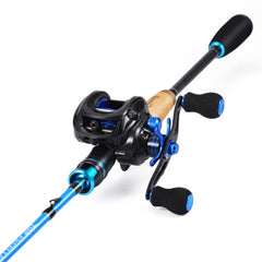 Sougayilang left-handle baitcasting reel close-up highlighting smooth line control.