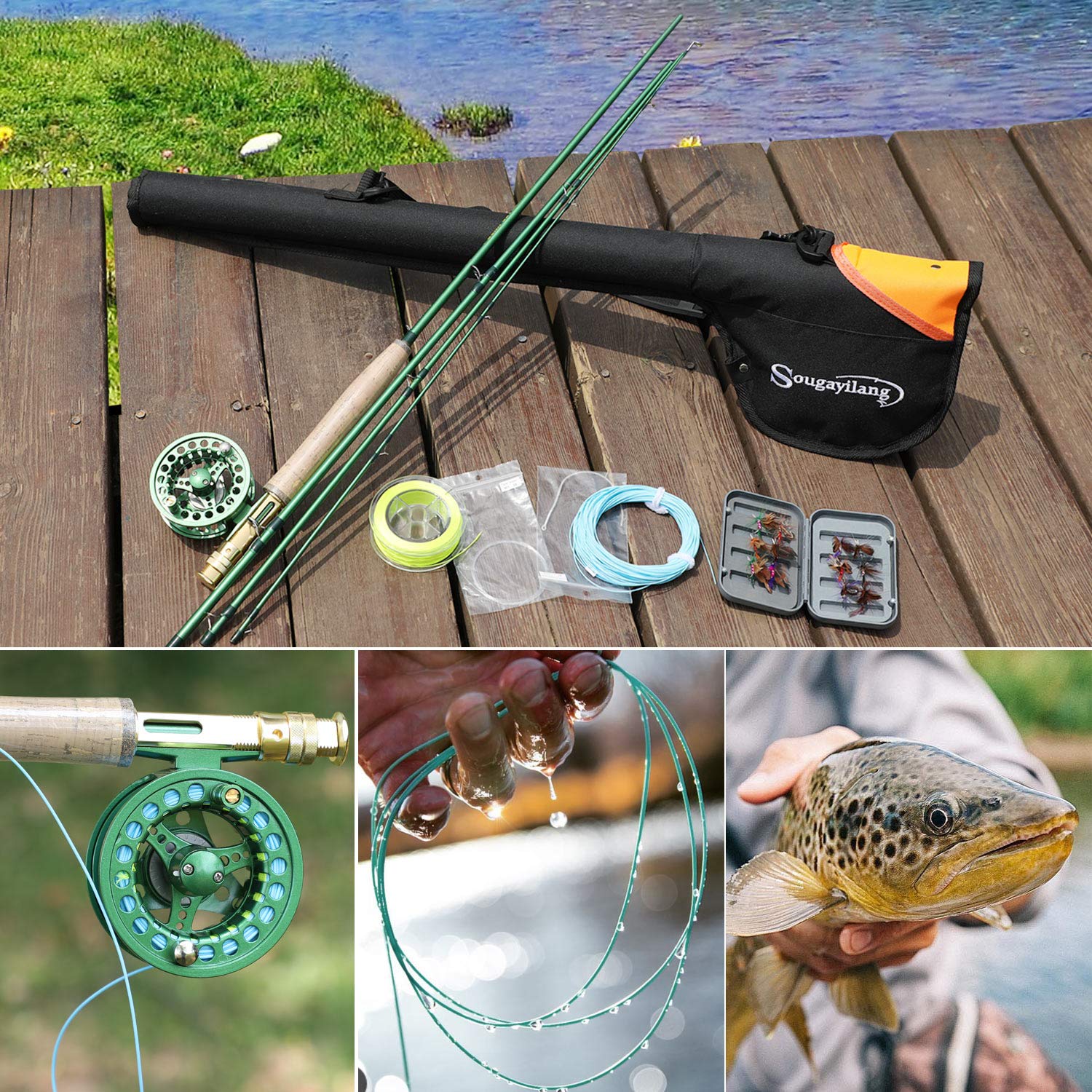 Sougayilang reel left-right hand switch close-up demonstrates versatile setup for casting.