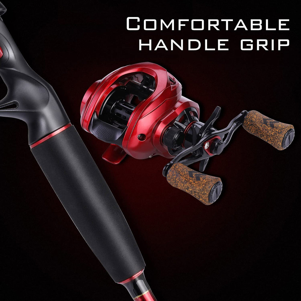 Sougayilang lightweight-reel close-up reveals 7.4-ounce advantage.